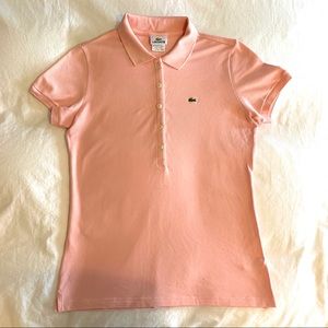 Women’s blush Lacoste polo